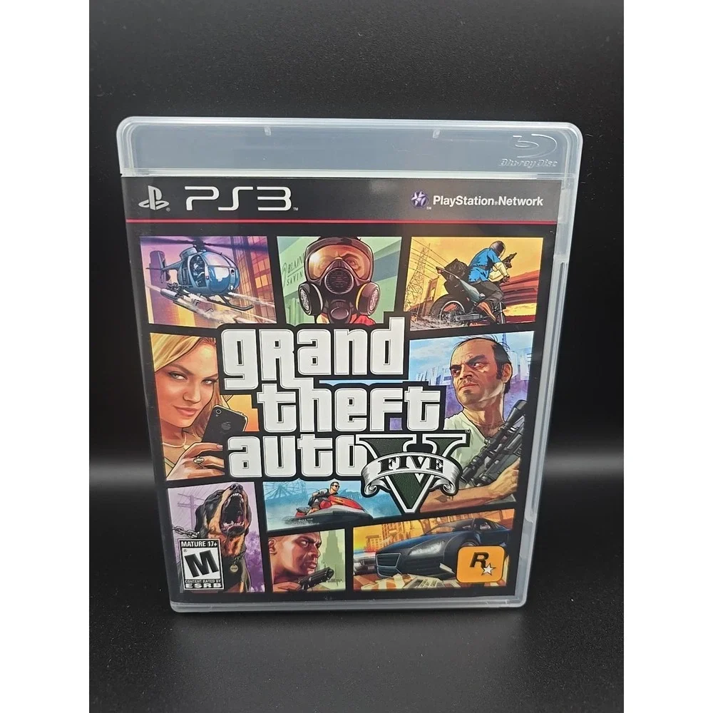 Grand Theft Auto V 5 PlayStation 3 PS3 Game with Manual Play Tested